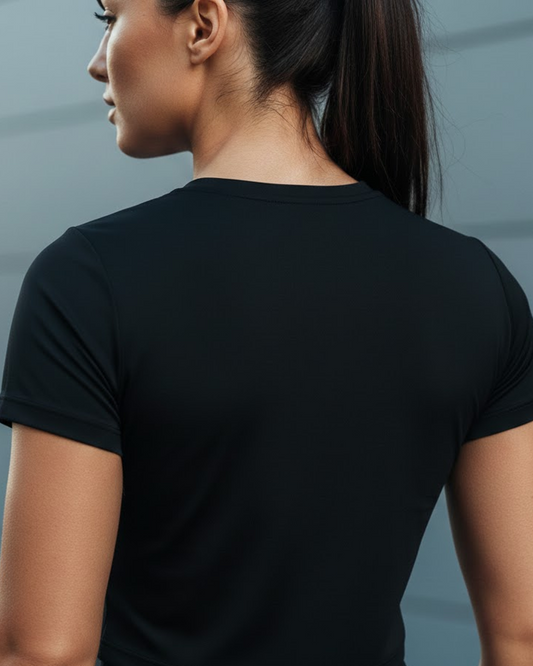 Camiseta deportiva dama negro