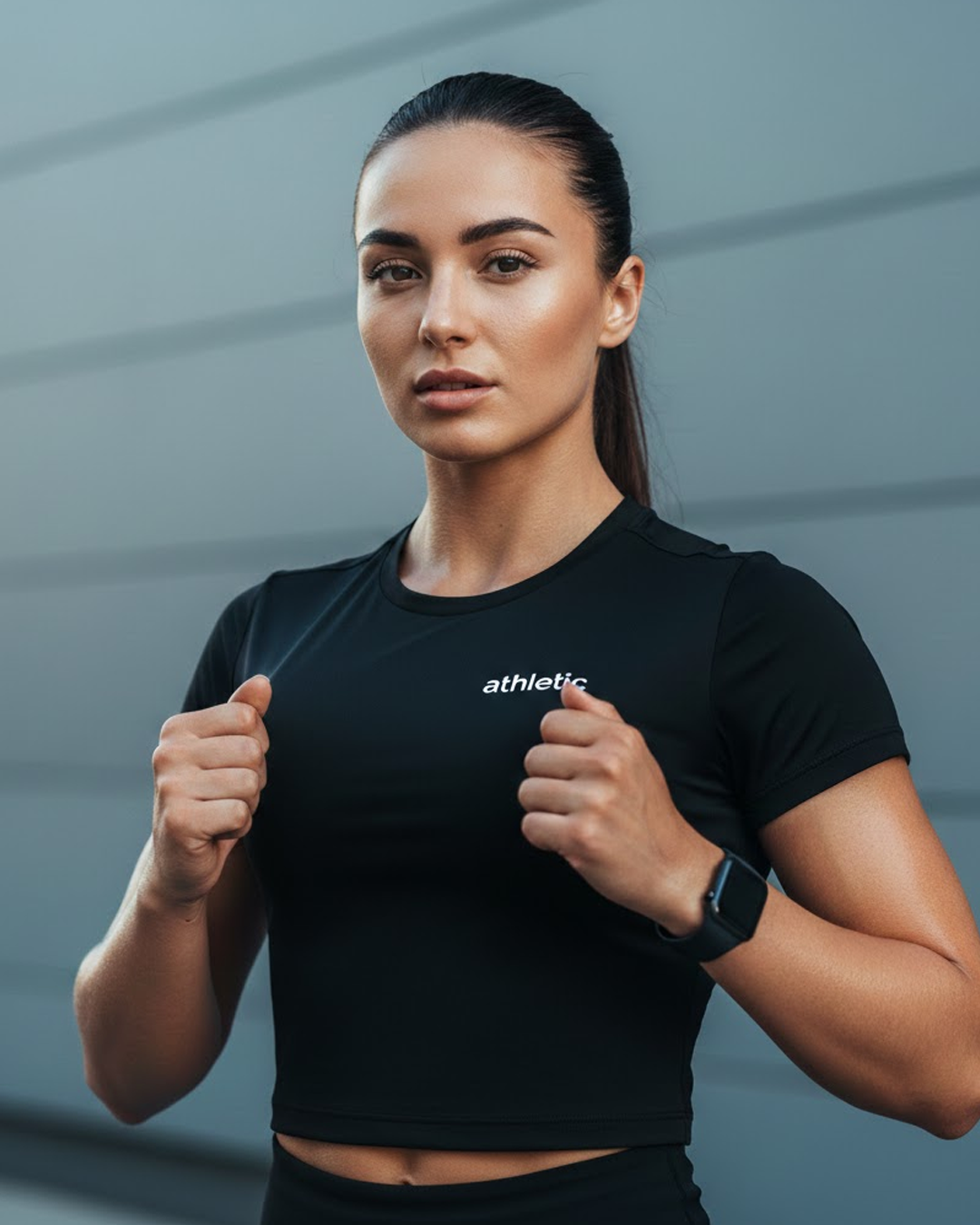 Camiseta deportiva dama negro
