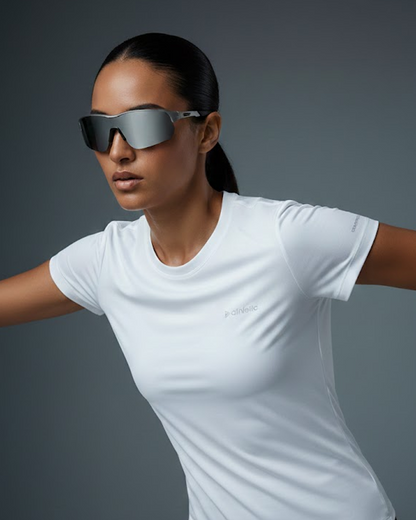 Camiseta deportiva dama blanco