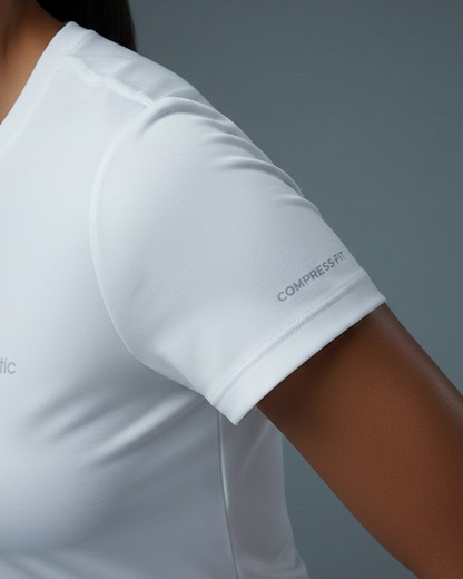 Camiseta deportiva dama blanco